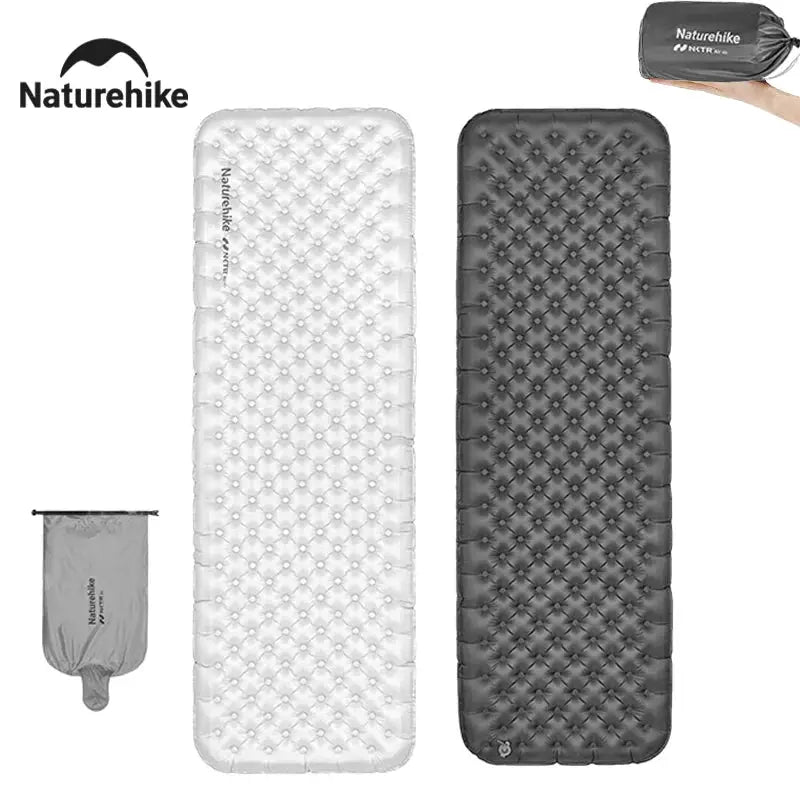 Naturehike 2024 Ultralight Camping Air Mattress 6.5 Inch Thick R Value Winter Warmth 10cm Air Bed Portable