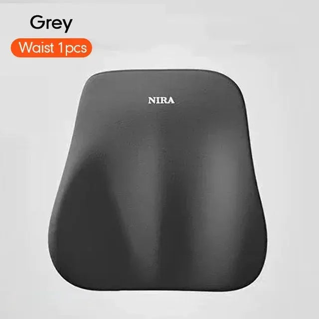 DriveEase Memory Foam Car Cushion Set Ergonomic Headrest And Lumbar Support For Enhanced Driving Comfort