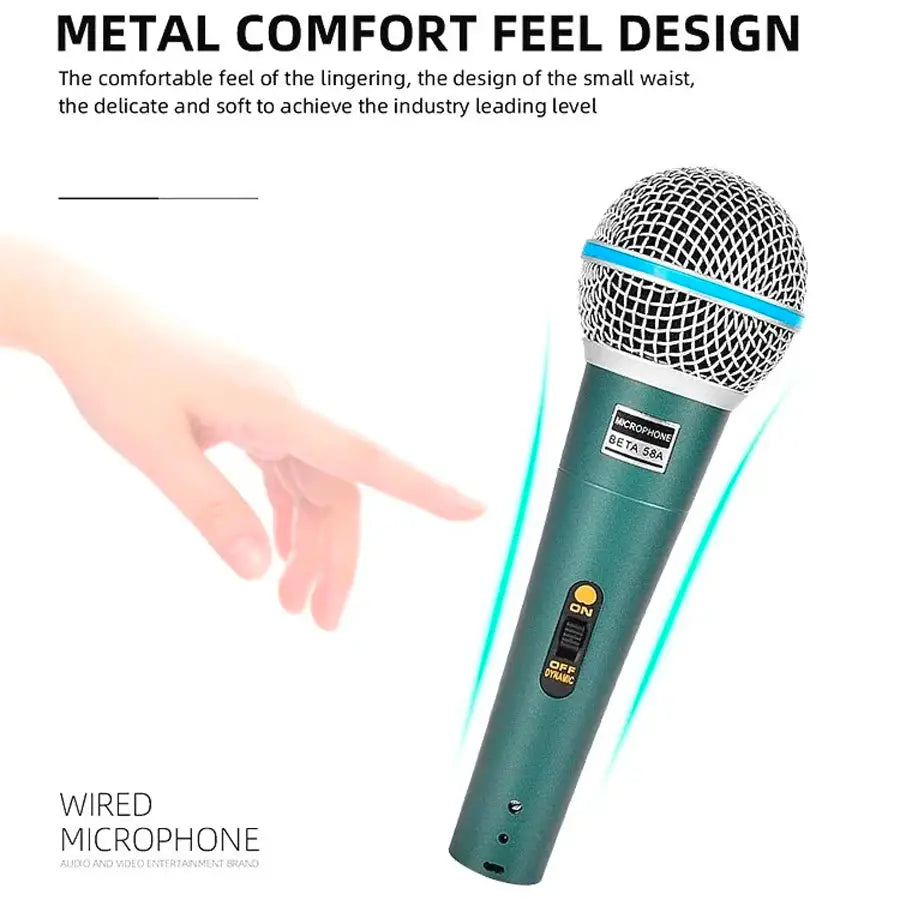 Wired Professional Dynamic Microphone For PC Karaoke And Live Streaming For Gaming Sound Room And Studio Use