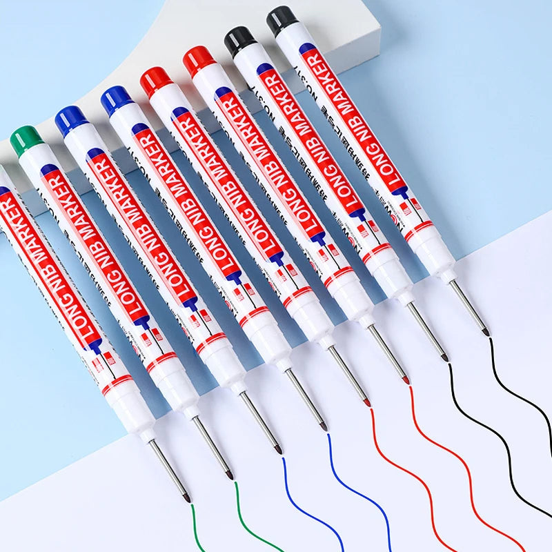 Simples Market long-nib marker set with assorted colors for metal and woodworking projects