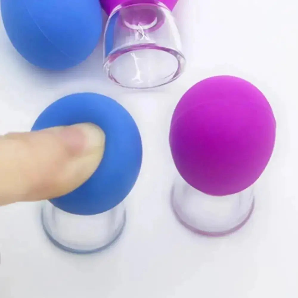 Silicone Facial Cupping Set For Face And Eye Vacuum Massage Cups
