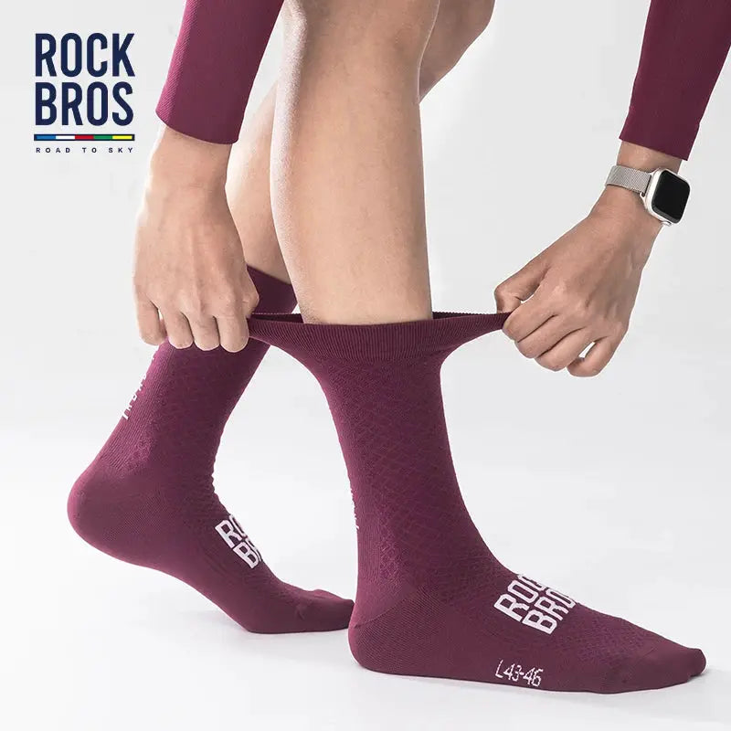 Rockbros Road To Sky Sport Socks Men Women High Elasticity Sweat Wicking Professional Outdoor Sportswear Socks