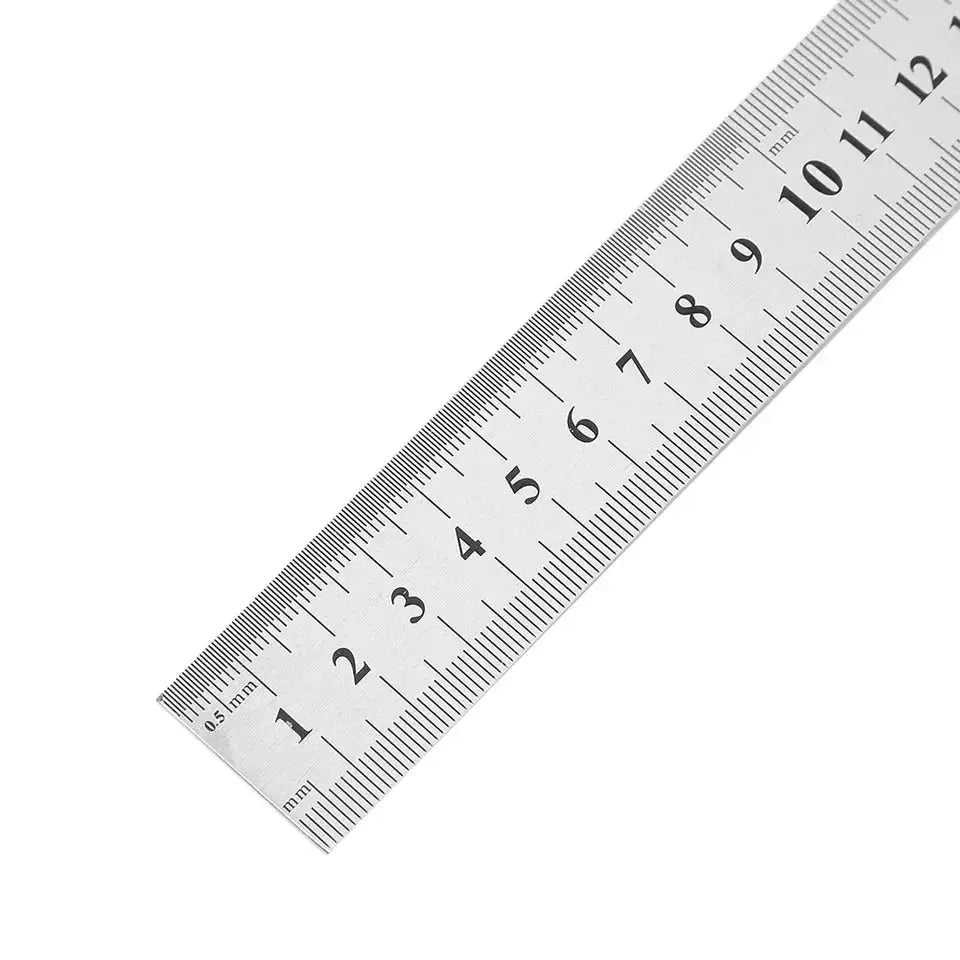 Metal Scale Stainless Steel Straight Ruler 150mm and 500mm for Drafting Measuring Office and School Supplies