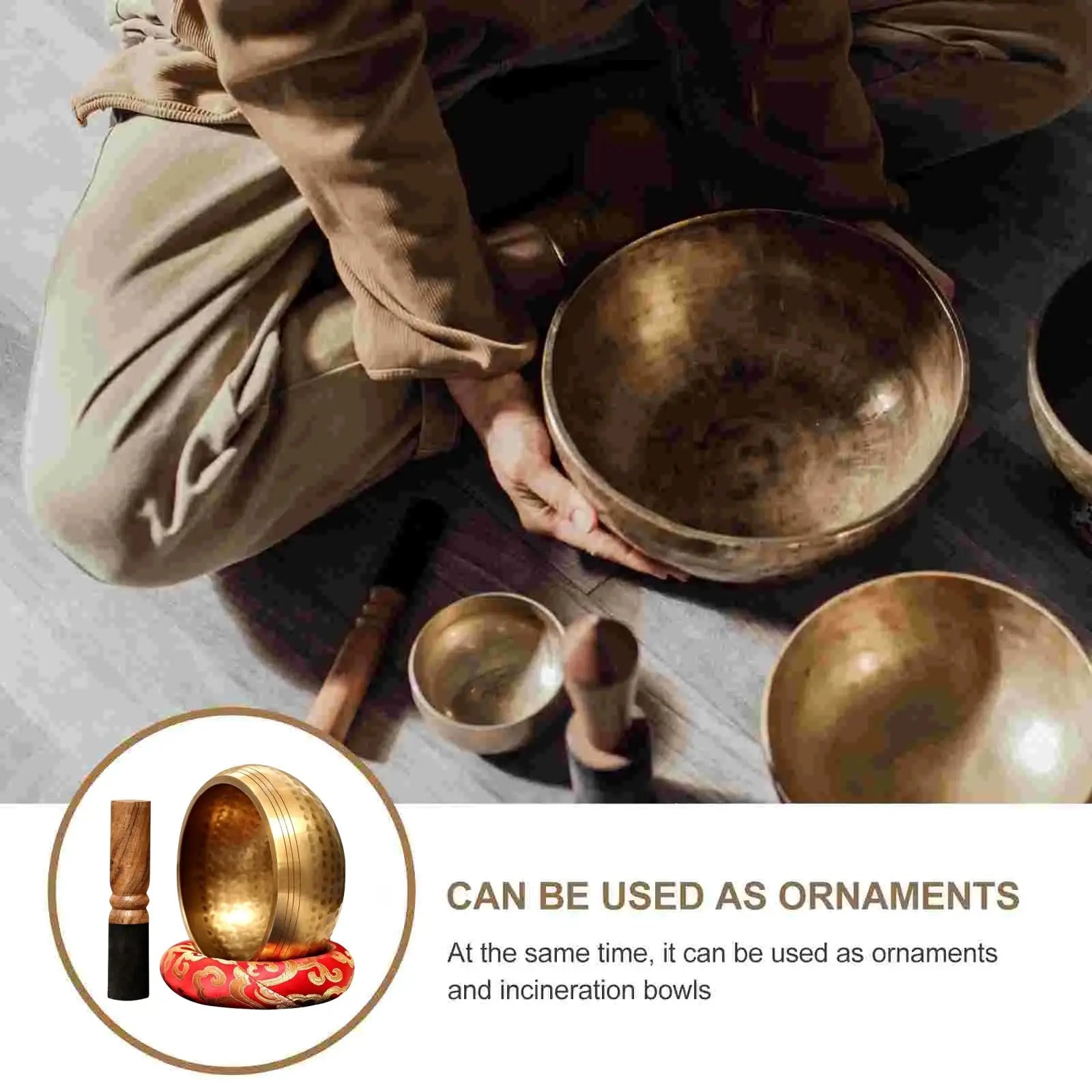 Miwayer Tibetan Singing Bowl Handcrafted In Nepal Copper Sound Therapy For Yoga Meditation Buddhism Home Decor
