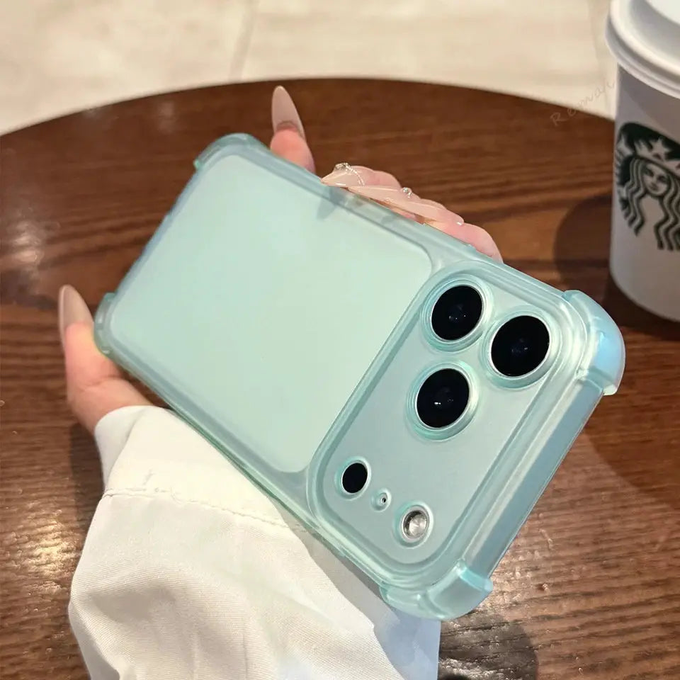 NovaGuard Cute Matte Clear Phone Case For iPhone 11 12 13 14 15 16 17 Pro Max Plus XR XS Shield Shockproof Protection