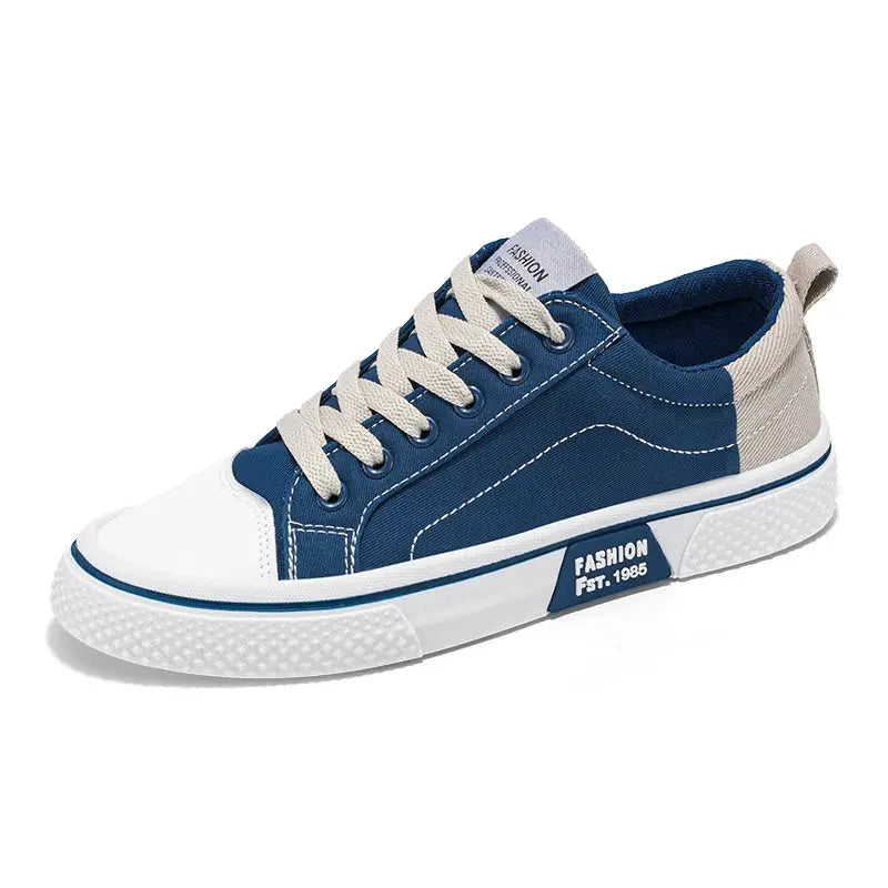 Men's Canvas Shoes All Seasons Casual Everyday Walking Shoes Soft Sole Flat Profile Joker Board Shoes