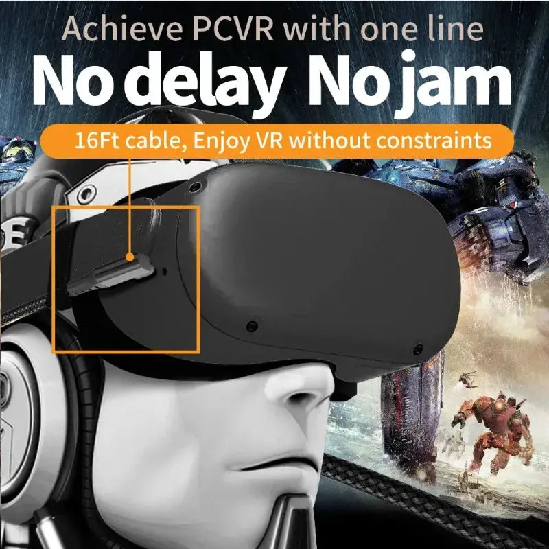 USB A to USB C VR Link Cable 5m For Oculus Quest And Quest 2 Data Transfer And Fast Charging