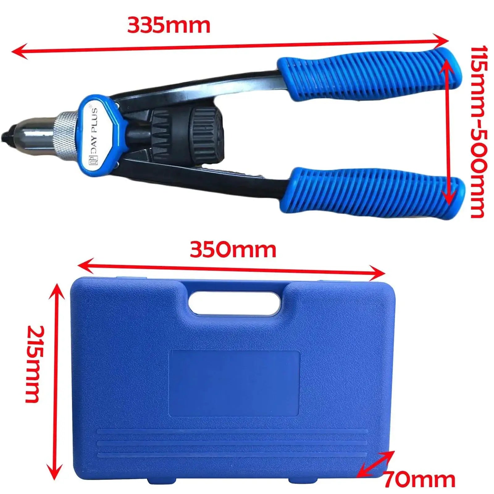 Professional Rivet Nut Pliers Set M5 to M12 with 150 Rivet Nuts Blind Riveter Tool for Automotive Electronics