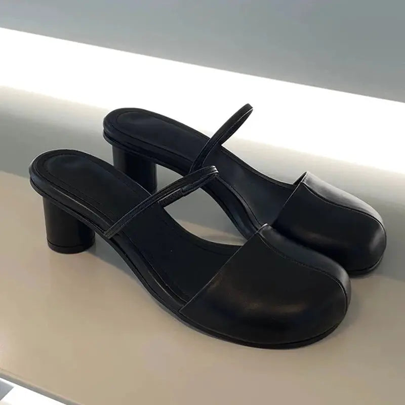 Women's Summer Mules Slippers Slip On Slingback Sandals Cover Toe For Outdoor Street Style And Comfort
