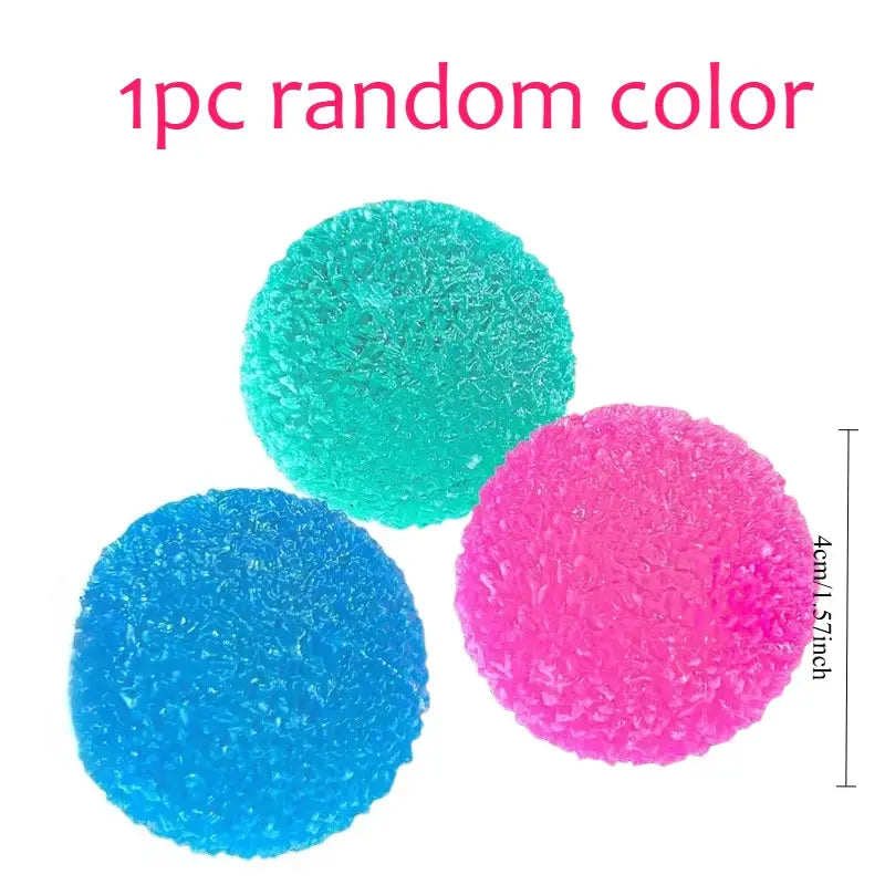 Ice Ball Maltose Squishy Toy Blue Mochi Sensory Fidget Toy Transparent Slow Rebound Decompression Toy Anti Stress