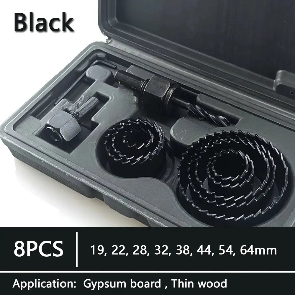 19 To 127mm Hole Saw Set Cup Style Wood Crown Drill Bit For Gypsum Board Wood PVC Plastic Density Board And Metal