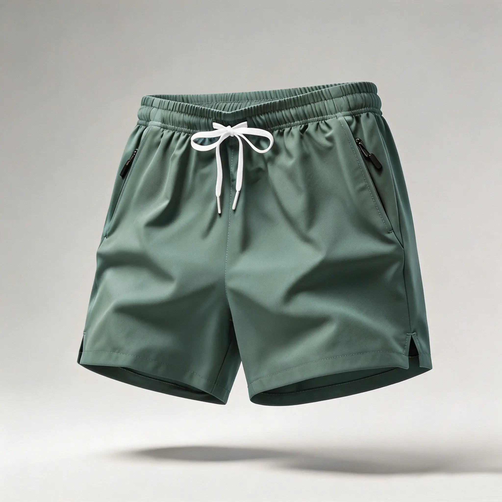 Men's Quick Dry Running Shorts With Drawstring And Zip Pockets For Athletic Workouts And Gym Sessions