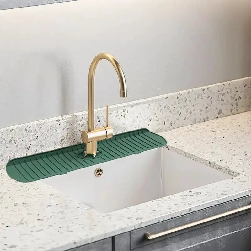Silicone Faucet Water Catcher Mats For Kitchen Sink Anti Slip Spill Proof Drying Splash Guard Pads