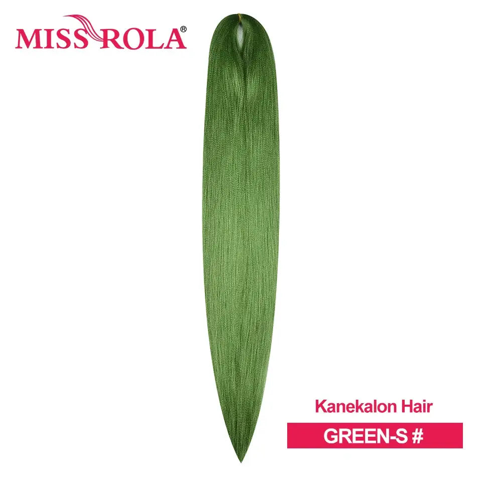 Miss Rola Kanekalon EZ Twist jumbo braiding hair in green, synthetic strand