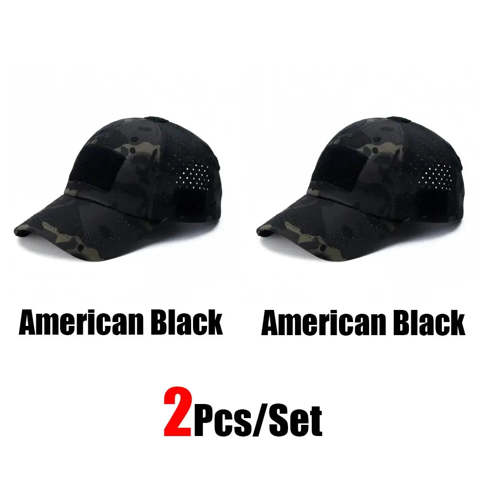 Mens Camouflage Baseball Cap Breathable Sun Protection Hat For Outdoor Sports Hunting Hiking Camping Beach Fishing