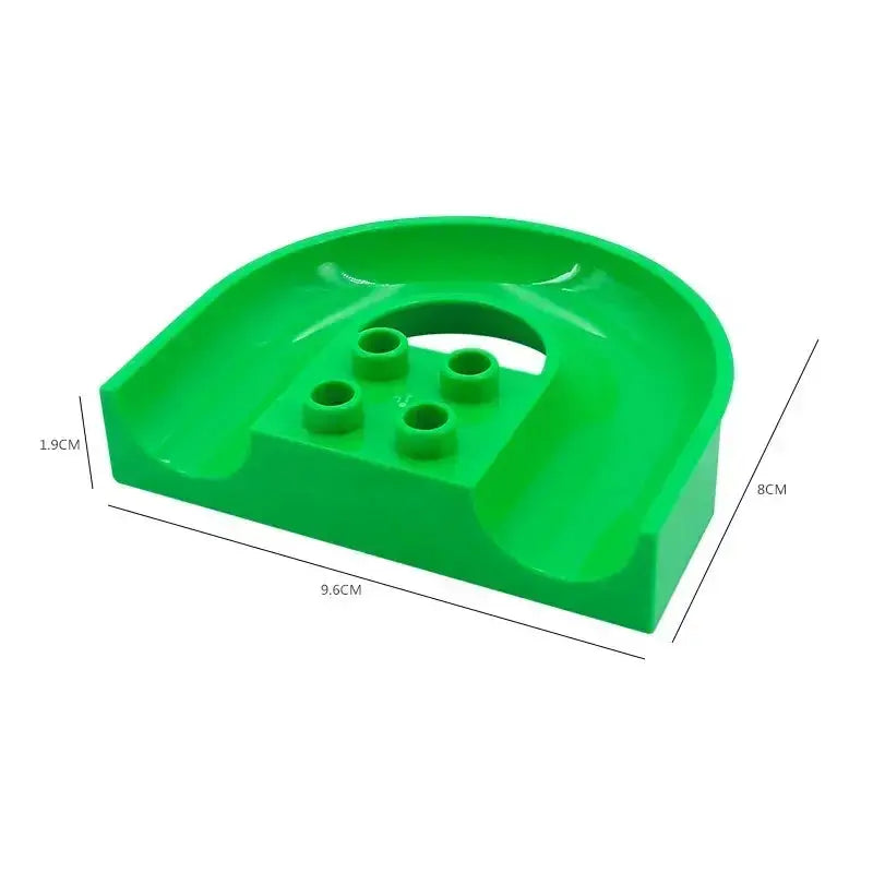 Big Size Building Blocks Marble Race Run Maze Educational Toy For Kids With Large Bricks And Ball Chute Giraffe Gift