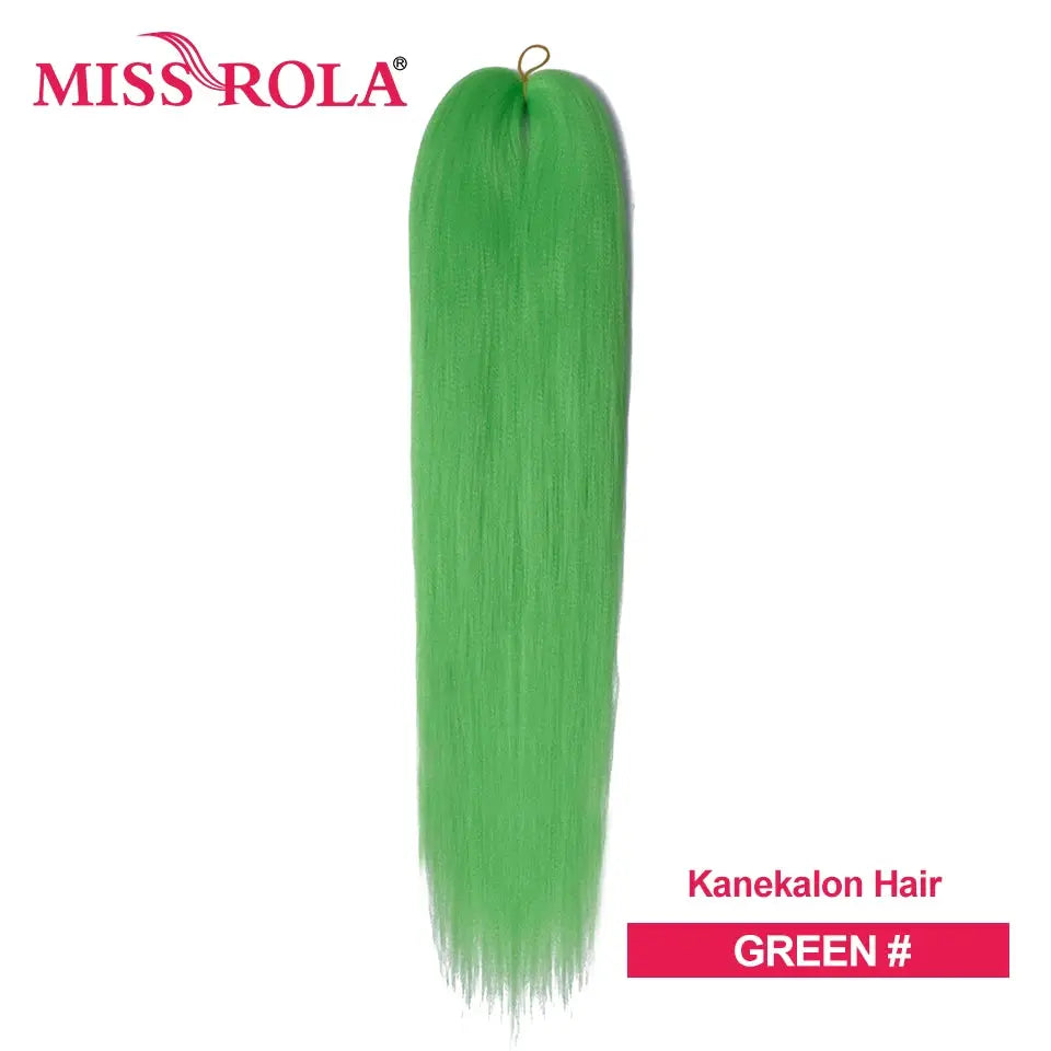 Miss Rola Kanekalon EZ Twist jumbo braiding hair, green, 6 pcs, 26/28/30in