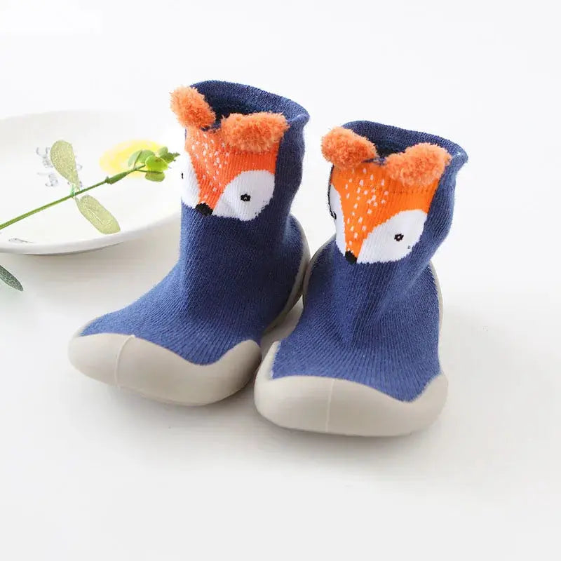 Baby Shoes Toddler First Walkers Infant Knit Booties With Rubber Soft Non Slip Sole Casual Shoes Boys Girls