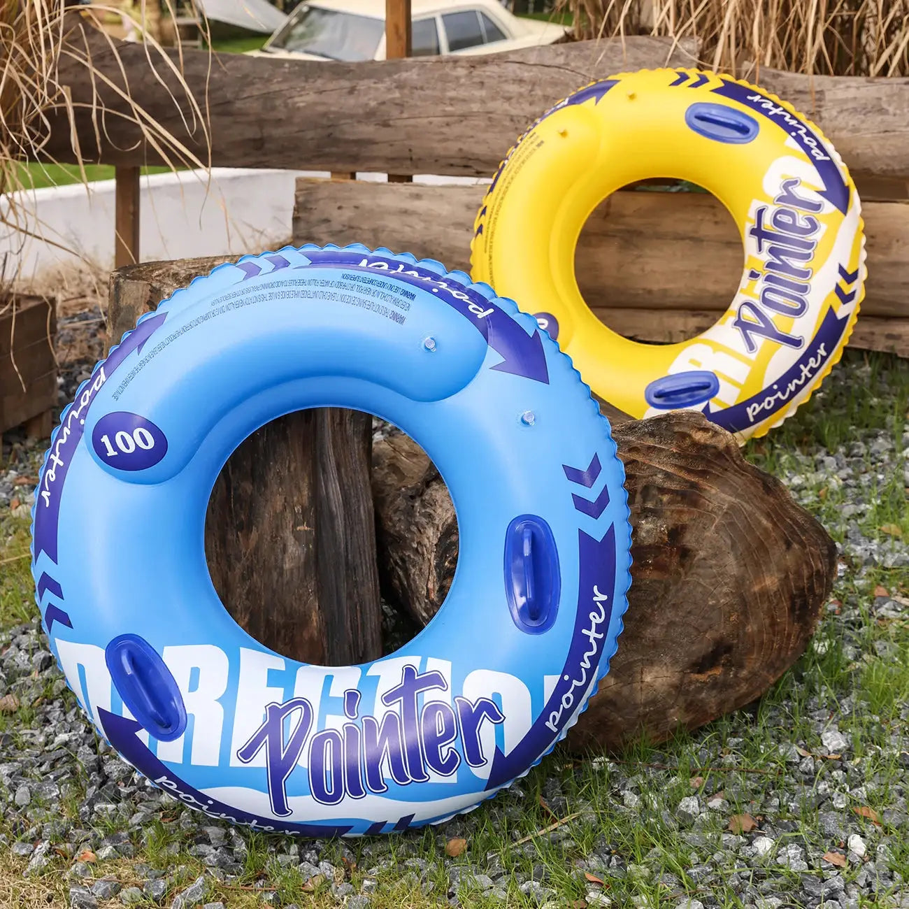 Double Balloon Inflatable Swimming Ring for Adults Beach Toys Pool Floaties Inner Tube Durable Comfort