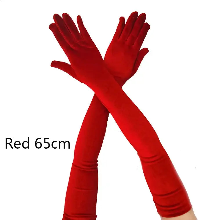 Velvet Gleam Luxury Velvet Evening Gloves For Women With Golden Accents Warm Autumn Winter Banquet Accessory