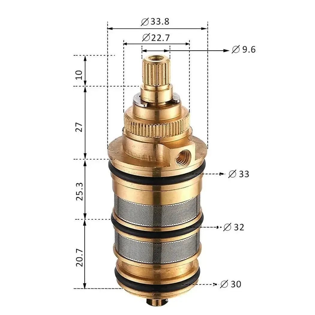Brass thermostatic cartridge for shower mixer valve repair kit by Simples Market