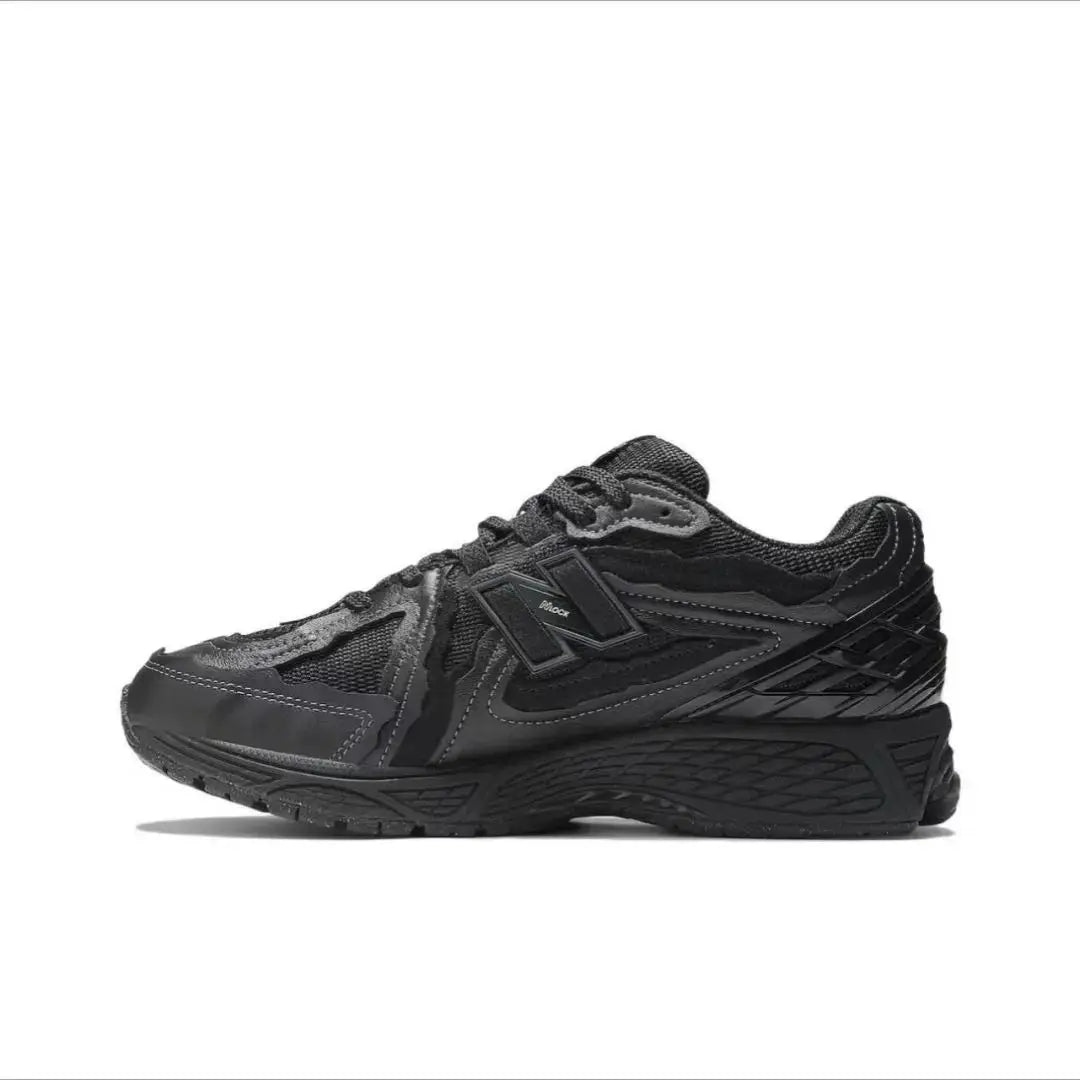 1906R black retro dad shoes by Simples Market, breathable casual running sneakers