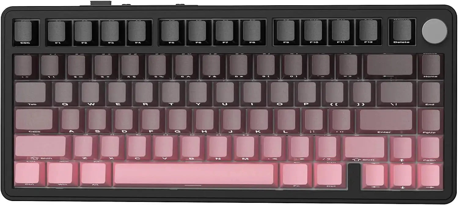 Attack Shark X85 wireless mechanical gaming keyboard, 82-key TKL with gasket structure and rotary knob, RGB lighting