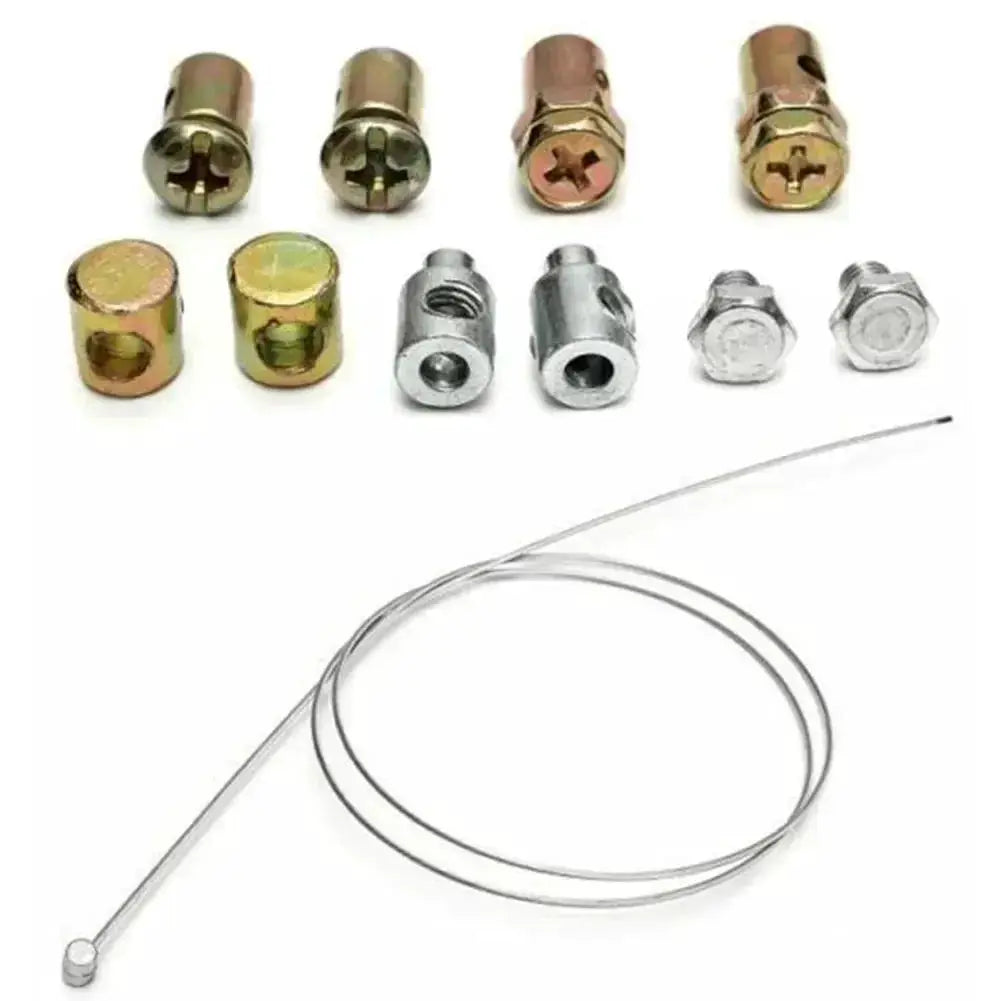 Universal Throttle And Clutch Cable Repair Kit For Lawn Mowers Rotovator And Ride On Equipment Replacement Cable Set