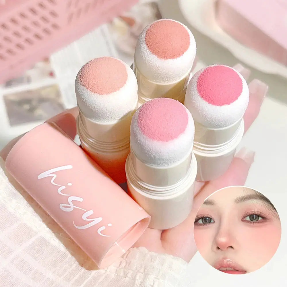 HISYI Yunrou Soft Fog Blush Stick Dual Use Lip And Cheek Tint Cloud Velvet Texture Brightening Finish