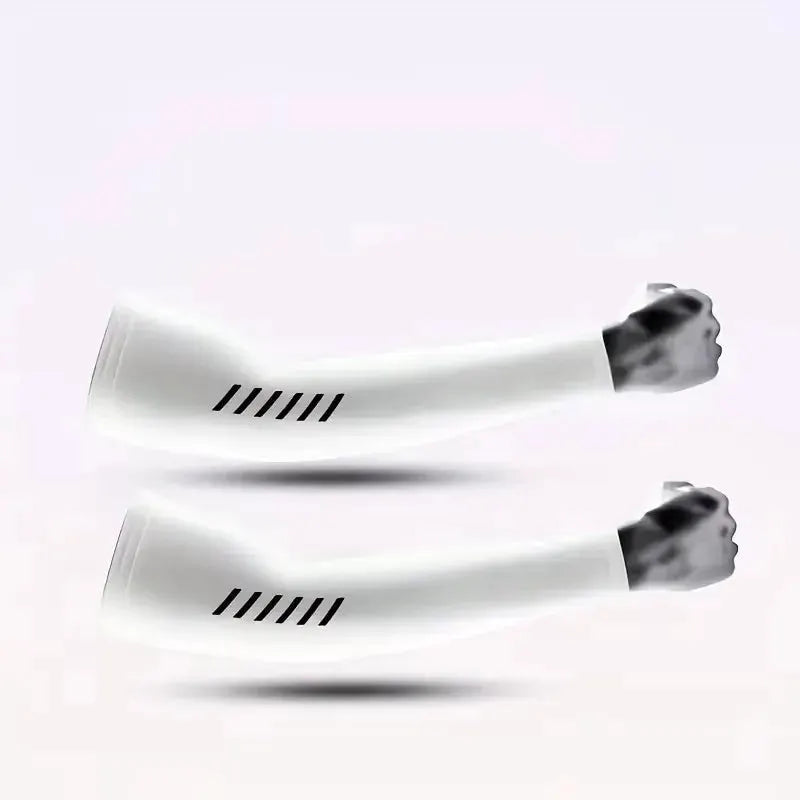 Men's Ice Silk Sunscreen Sleeves For Summer UV Protection Driving And Cycling Outdoor Arm Covers