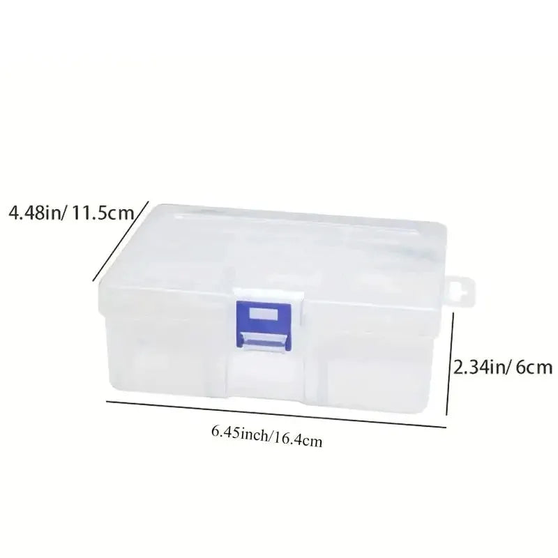 Transparent Plastic Storage Boxes for Jewelry Hardware Accessories and Small Items DIY Crafts and Cosmetics Organizer