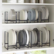 HomeNest Metal Dish Rack For Countertop And Cabinet Rust Resistant Plate Drying And Space Saving