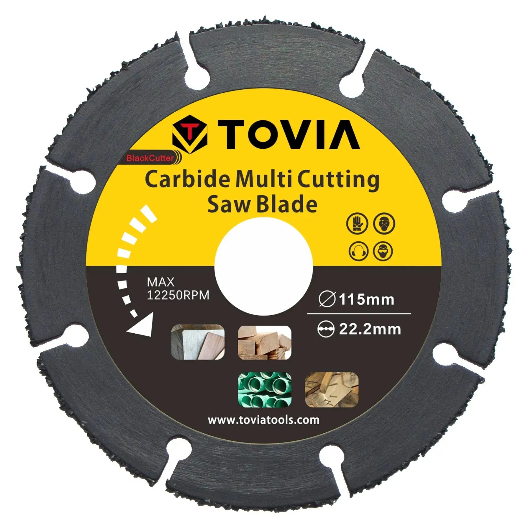 115mm Carbide Tipped Wood Cutting Disc for Angle Grinder Multitool Saw Blade for Wood