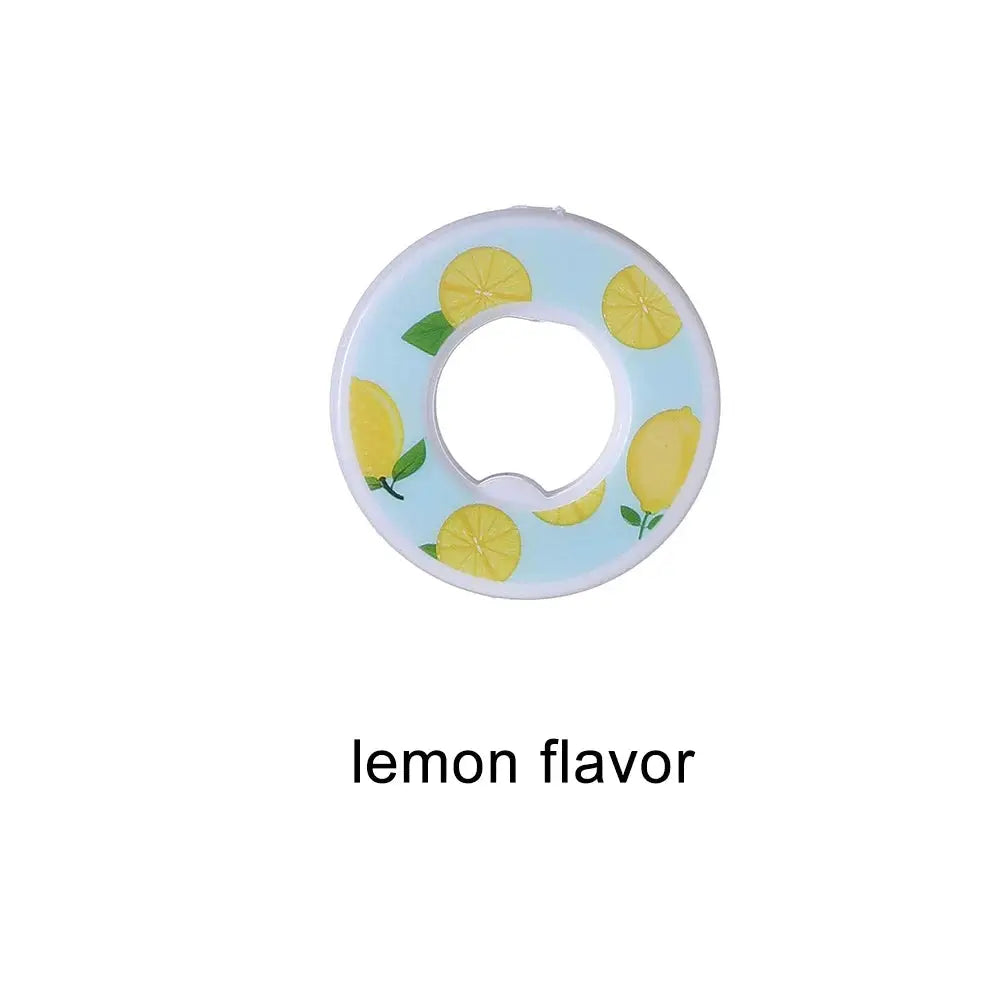 Simples Market lemon flavor water bottle cap ring with yellow lemon pattern