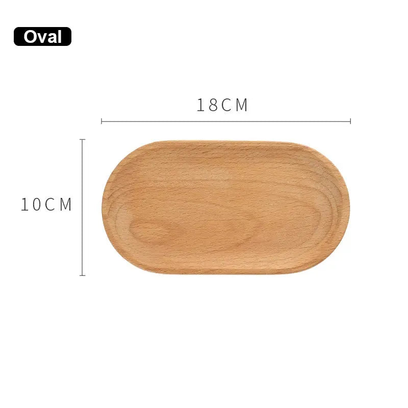 Walnut Wood Tray Rectangular Serving Plate Japanese Inspired