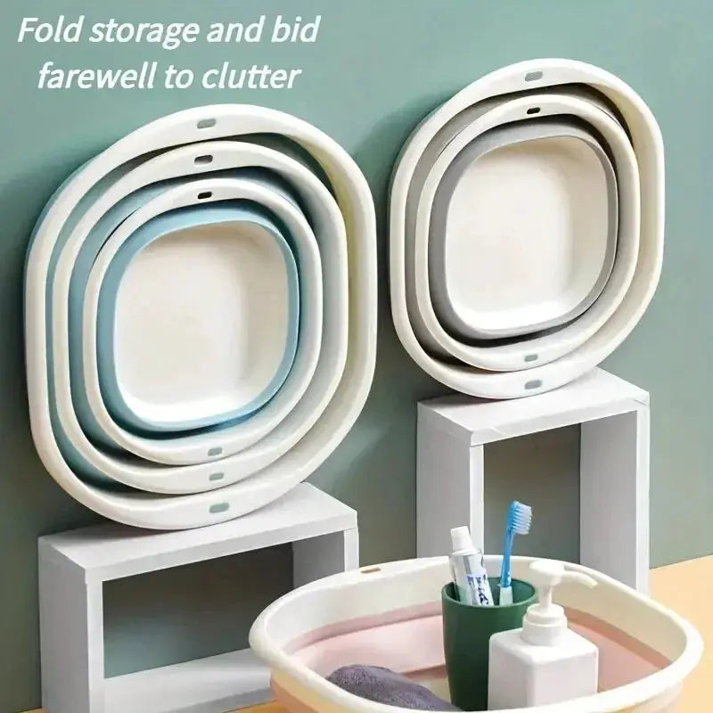 Collapsible Foot Bath Basin For Soaking Feet Thickened Plastic Tub