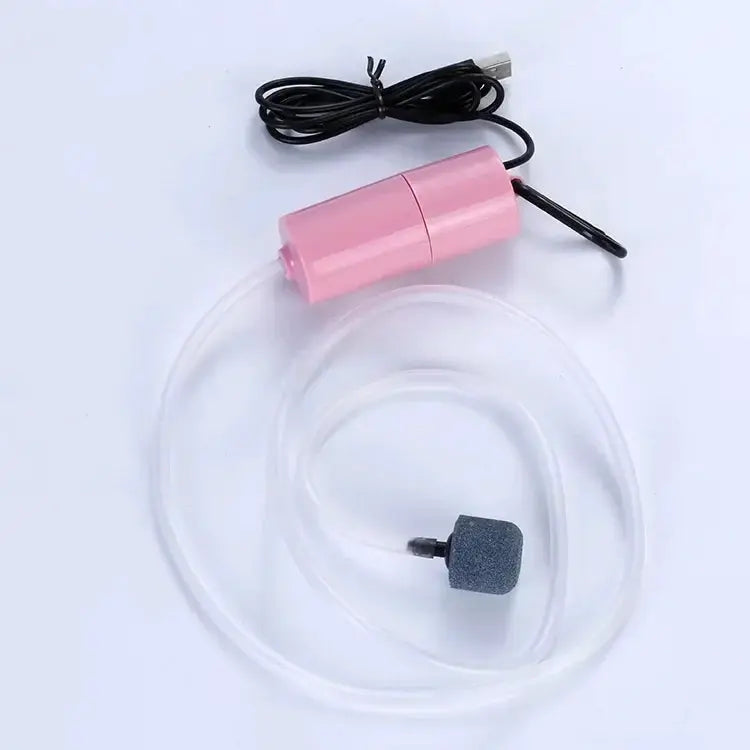 USB Powered Silent Aquarium Air Pump Portable Mini Oxygenator For Fish Tanks Aerator 5V 1W