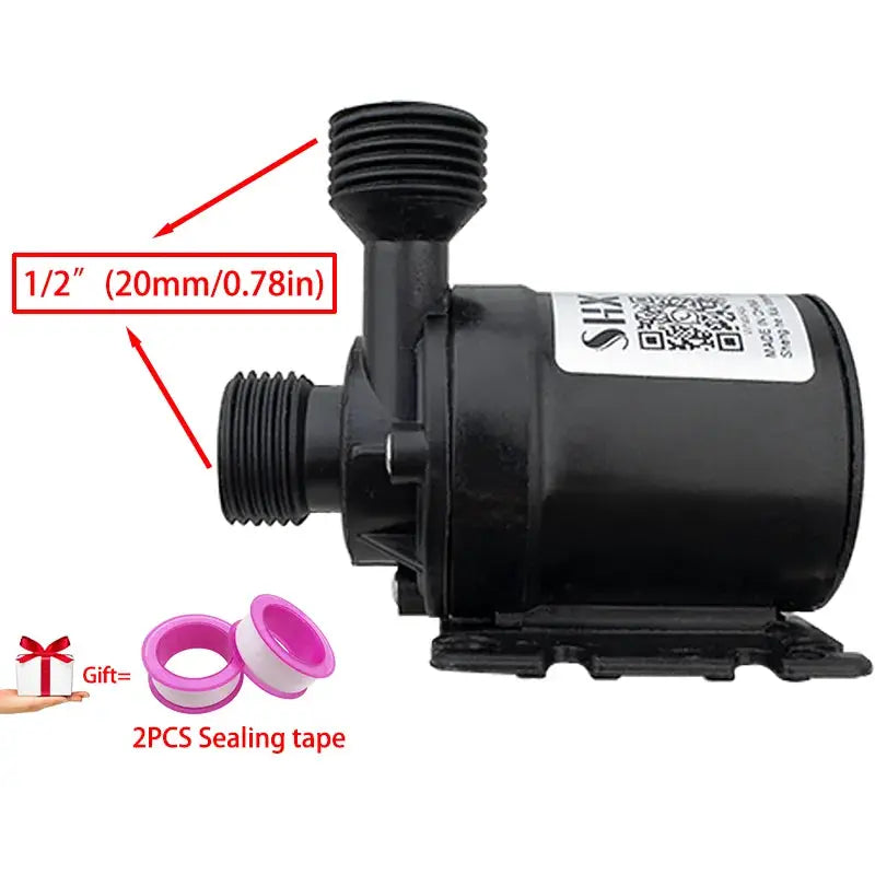 Quiet DC Brushless Submersible Pump 12V 24V 800 Liters Per Hour Lift Six Meters Shower Booster Pump