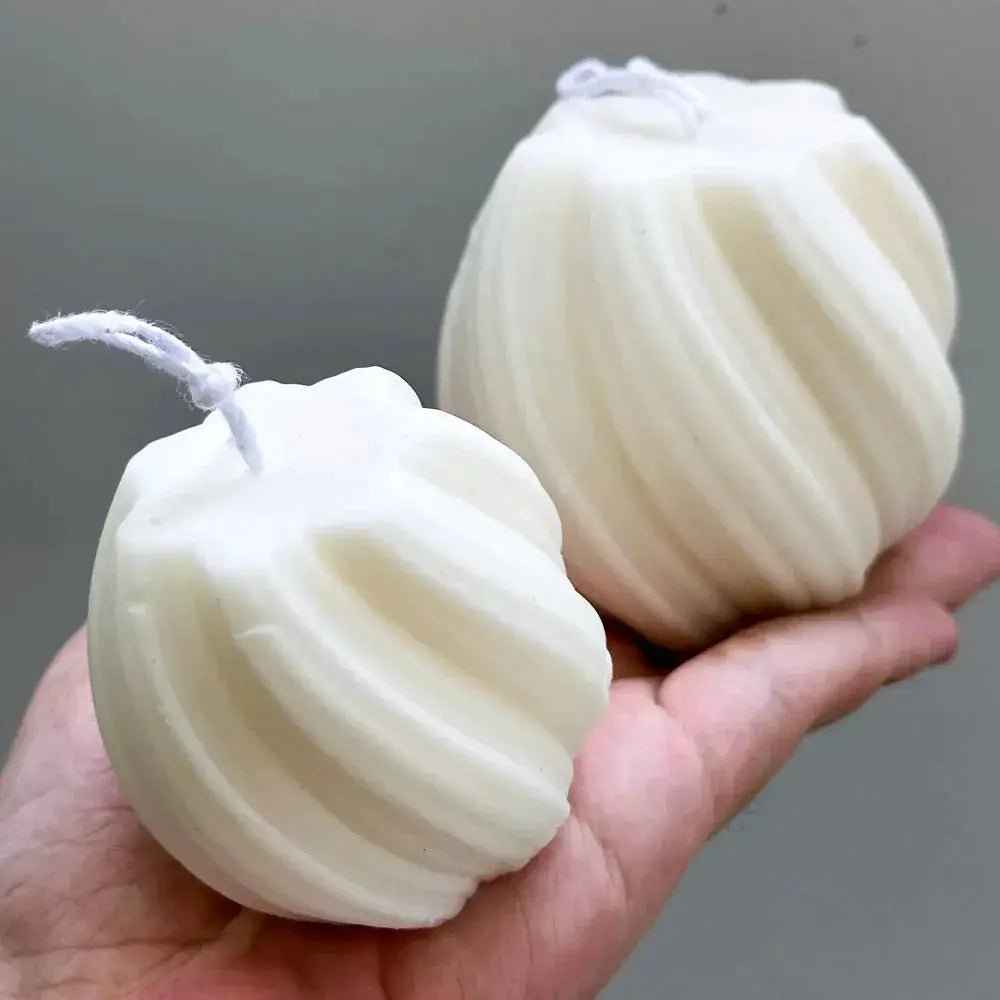 3D Rotating Pillar Candle Mold Geometric Wave Silicone Mold For DIY Candles Soap Resin Gypsum Crafts - Simples Market
