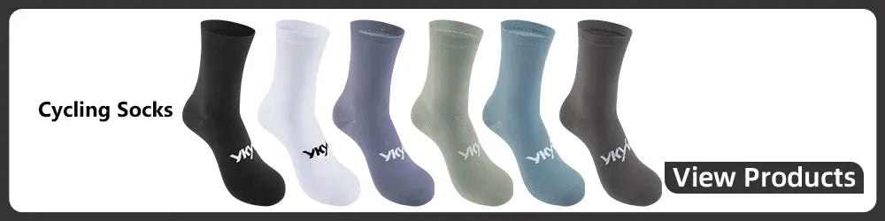 Cycling socks six-pack in black, white, lavender, olive, teal and brown