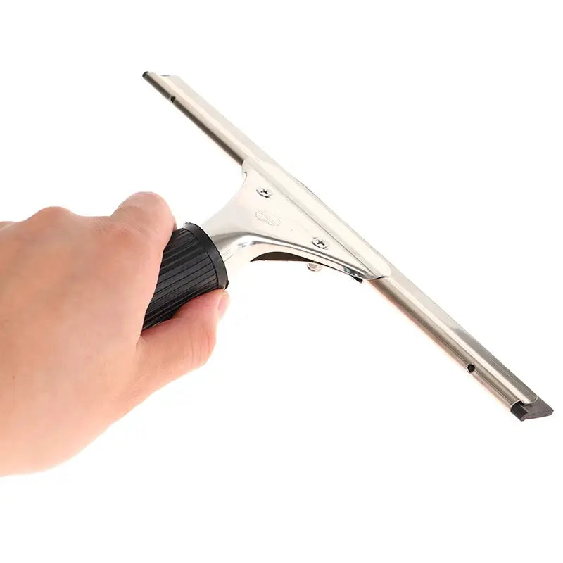 Glass Wiper Cleaning Tool With Silicone Blade Hook For Windows Mirrors Shower Doors And Car Squeegee Window Scraper