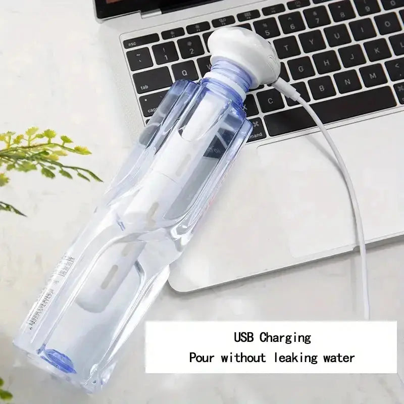 Super Quiet Portable Mist Humidifier Adjustable Length for Office Bedroom Car Travel No Water Bottle Needed Enhances Air