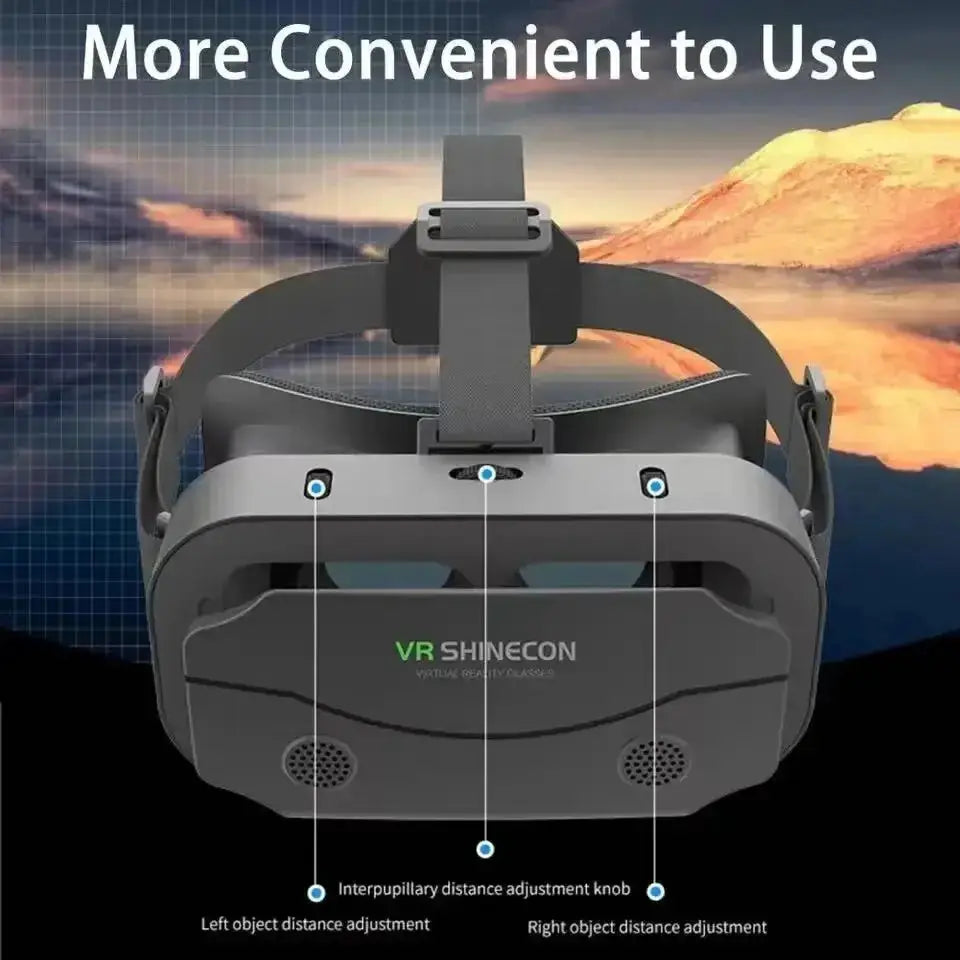 3D Virtual Reality VR Glasses Headset For Smartphones Mobile Phones Goggles Viewer Set With Lenses And Comfortable Fit