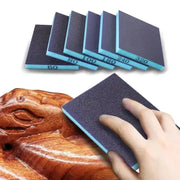 Six Piece Sanding Sponge Set 60 To 320 Grit Wet And Dry Washable Reusable Blocks For Metal And Wood Polishing 120mm