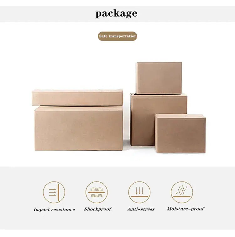 French Romantic Personalized Glass Chandeliers Nordic Designer Pendant Lamp packaging boxes, five brown cardboard cartons