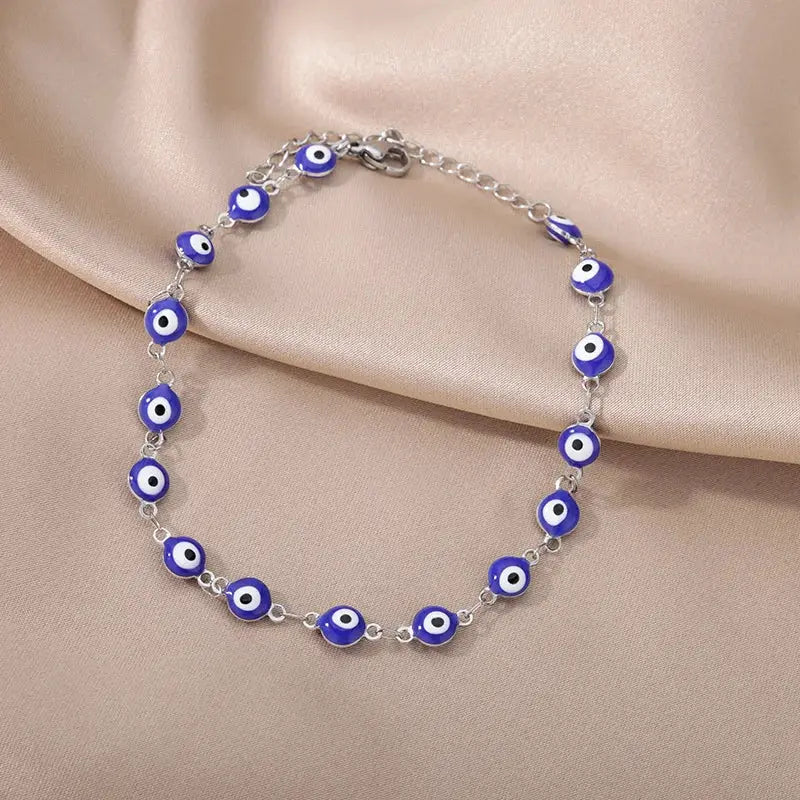 Gold Tone Stainless Steel Imitation Pearl Anklets for Women Beach Jewelry Chain Leg Bracelets Gift