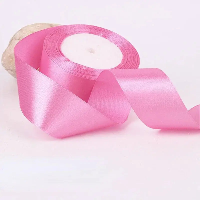 22 Meters Satin Ribbon Assorted Colors 6mm Wide 100 Percent Polyester Gift Wrap Craft Bow