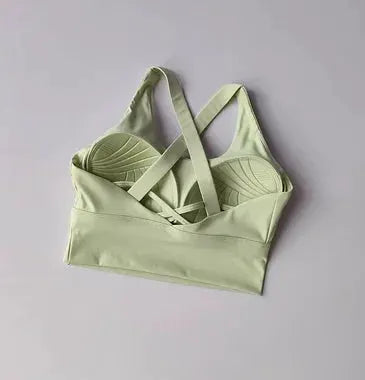 PulseAthletica All In One Sports Bra Collection High Impact Support For Running Yoga And Fitness