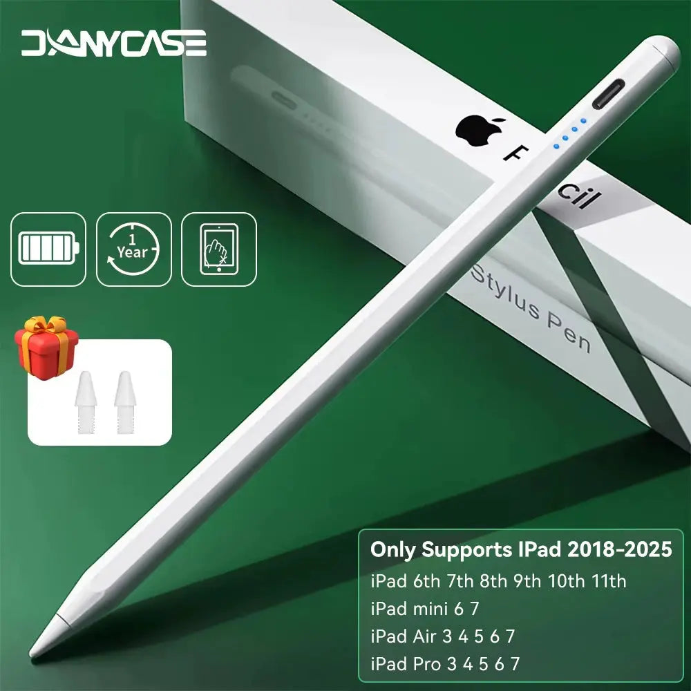 NovaTech M3 iPad Stylus Pen Palm Rejection for Pro 11 12.9 13 Air Mini 5 6 7 Type C Quick Charge 10 Hours
