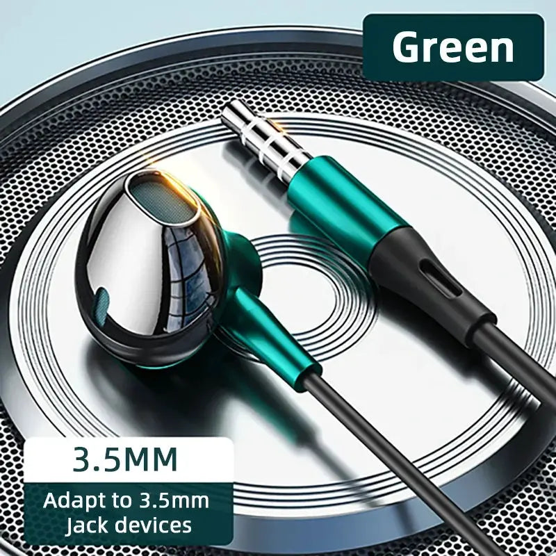 SoundWave USB Type C Earbuds HiFi Bass Microphone And Volume Control For Galaxy S24 S23 S22 S21 And iPhone 15 Pro Max